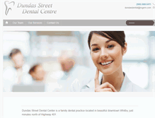 Tablet Screenshot of dundasstreetdentalcentre.com